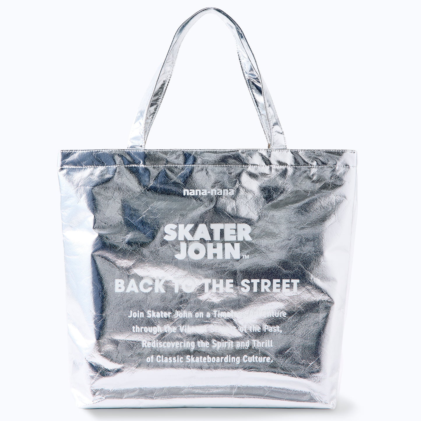 SKATER JOHN TPU NONWOVEN SHOPPING TOTE BAG